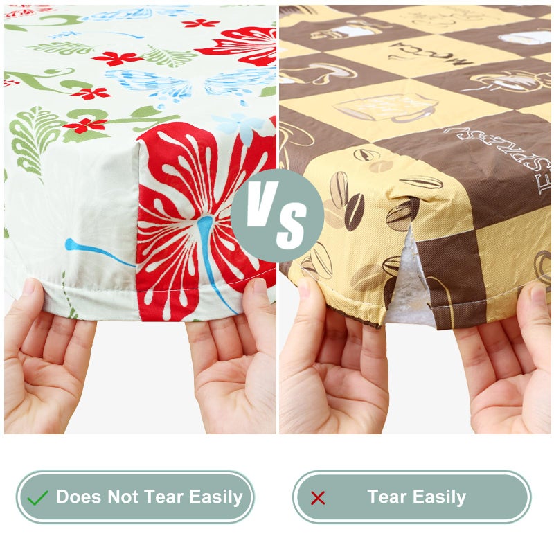 misaya Picnic Table Cover with Bench Cover  Waterproof Elastic Fitted Tablecloth for 6 Foot Tables  Rectangle Washable Polyester Fabric Tablecloths for Picnic  Camping  Outdoor (Butterfly  30"" x 72"") - Image 5